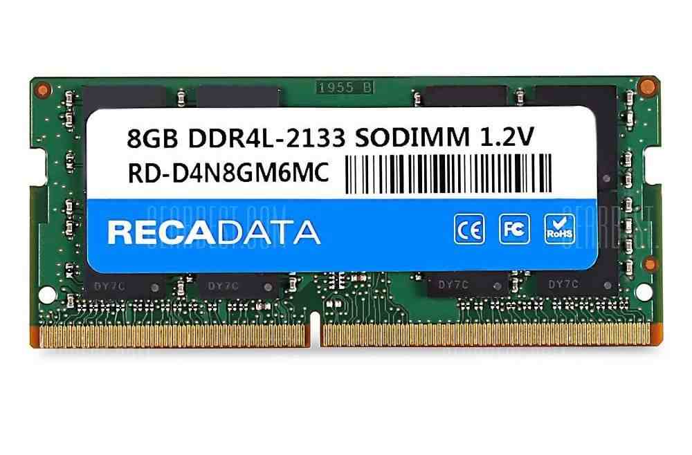 offertehitech-gearbest-RECADATA 8GB DDR4L - 2133 Memory Module 260 Pin