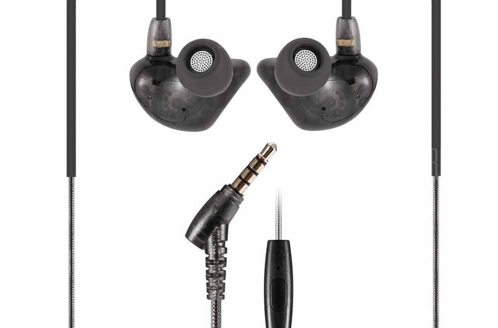 offertehitech-gearbest-S410 Dual Dynamic Driver Bass Earphones In-ear Earbuds