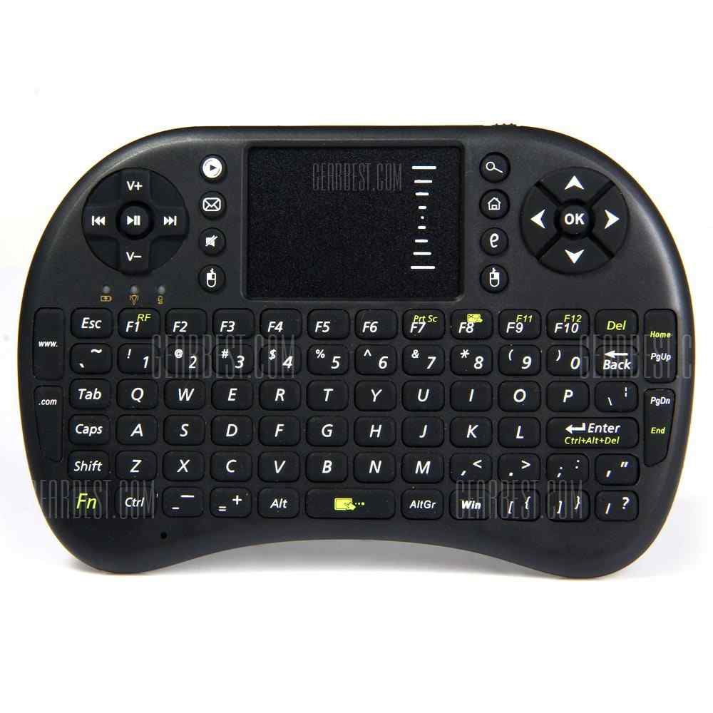 offertehitech-gearbest-UKB - 500 - RF 2.4GHz Mini Wireless Keyboard with Touch Pad LED Indicator Built - in Lithium - ion Battery