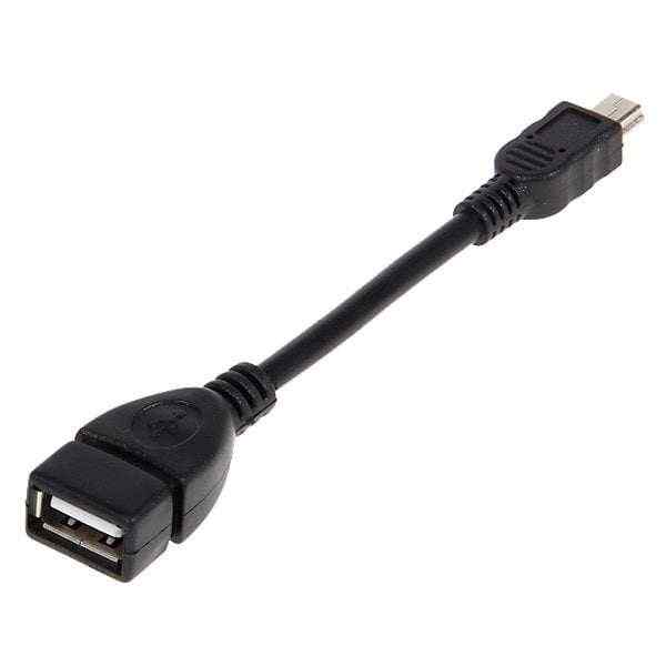 offertehitech-gearbest-USB 2.0 Female to Mini 5 Pin Male USB OTG Host Extension Cable -Black