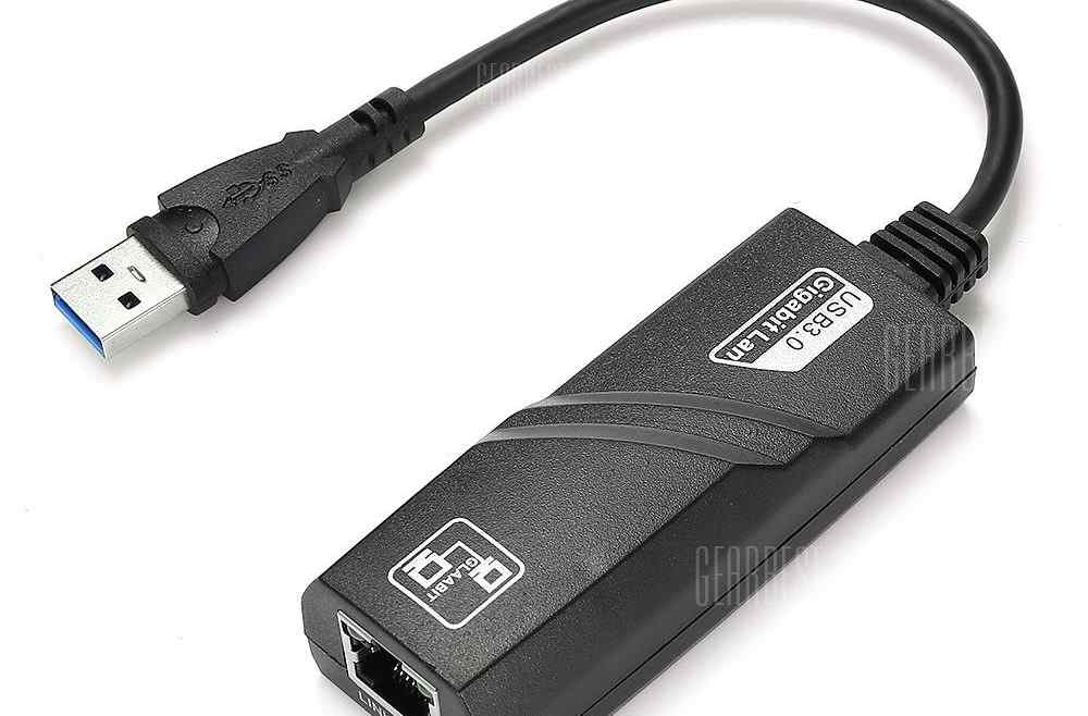 offertehitech-gearbest-USB 3.0 to RJ45 1000Mbps Gigabit LAN Network Adapter