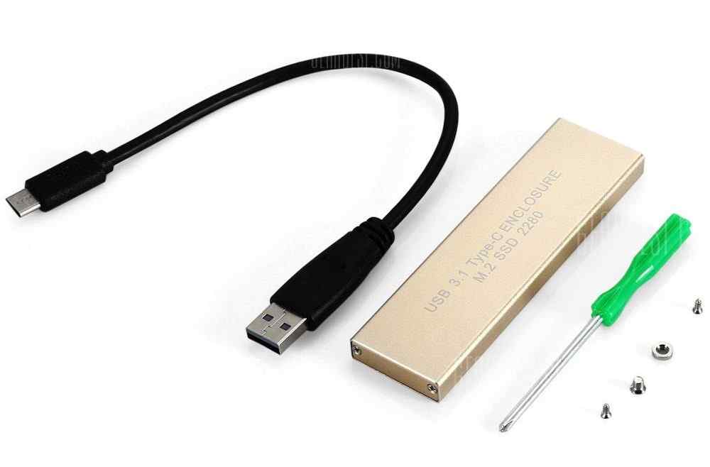 offertehitech-gearbest-USB 3.1 Enclosure Hard Drive Disk Box