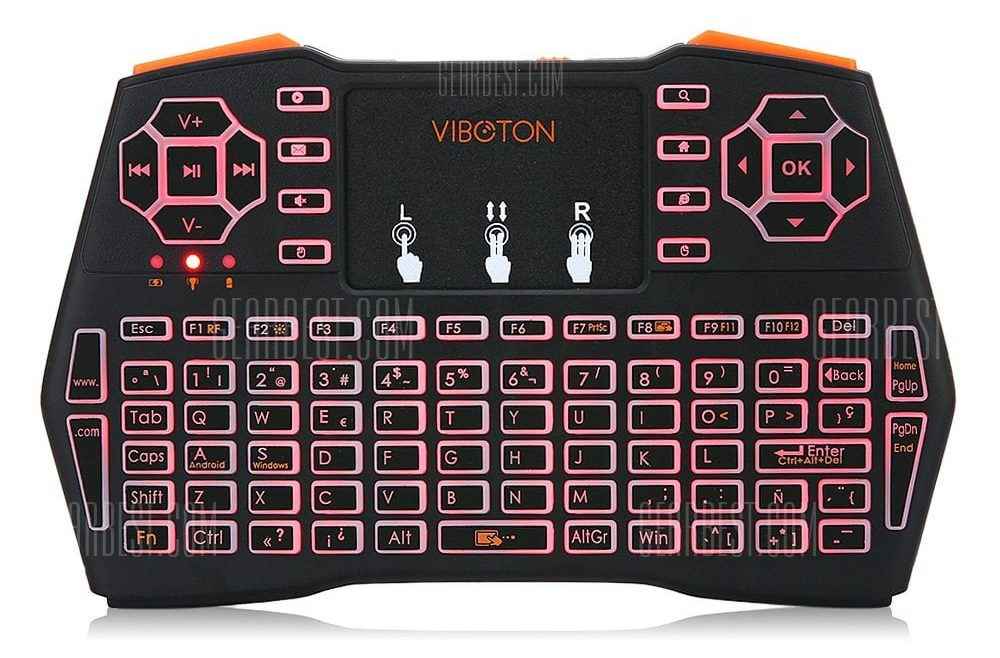 offertehitech-gearbest-VIBOTON i8 Plus Wireless Keyboard Backlight Version