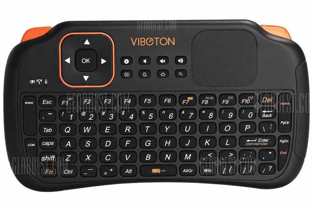 offertehitech-gearbest-Viboton S1 Rechargeable 2.4GHz Wireless Keyboard with Air Mouse / Remote Control / Touchpad Function for Home Office