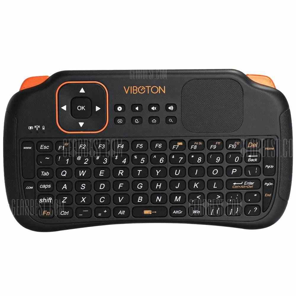offertehitech-gearbest-Viboton S1 Rechargeable 2.4GHz Wireless Keyboard with Air Mouse / Remote Control / Touchpad Function for Home Office