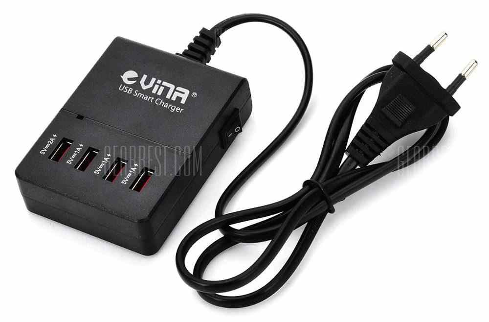offertehitech-gearbest-Vina UPS - 005 Portable Smart IC 4 Port USB 2.0 Fast Charger