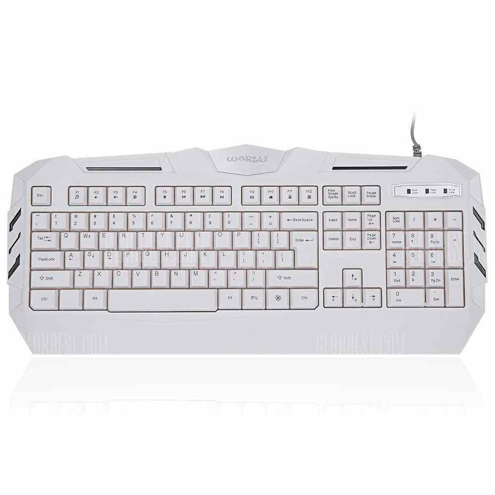 offertehitech-gearbest-Warwolf K3 Wired Optical Gaming Keyboard with LED Backlit
