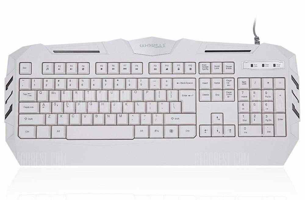 offertehitech-gearbest-Warwolf K3 Wired Optical Gaming Keyboard with LED Backlit