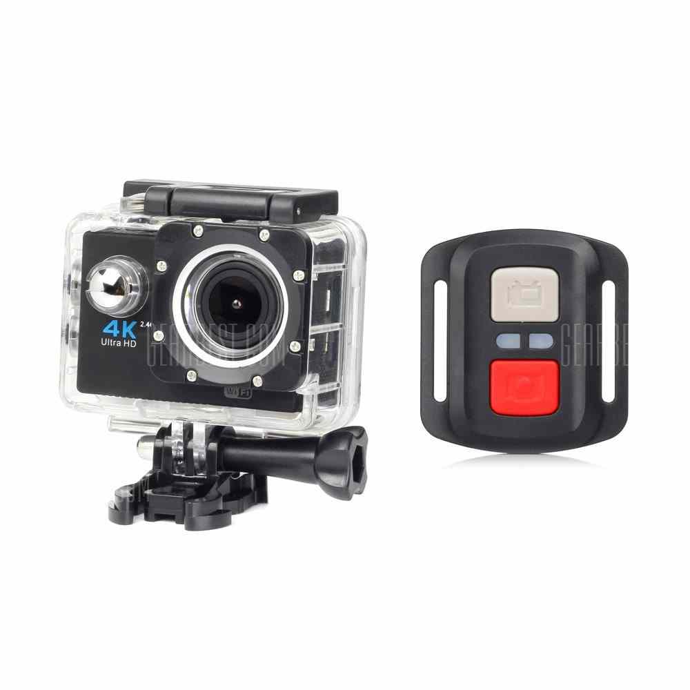 offertehitech-gearbest-Waterproof 4K Action Camera Outdoor Sports DV WIFI Screen 170 Degree Wide Angle Camera 1080P HD High Speed Shooting