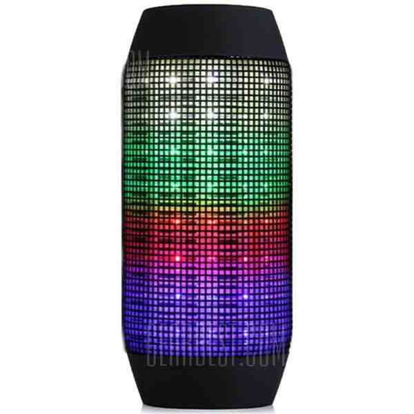 offertehitech-gearbest-Wireless Bluetooth 3.0 Speaker with Colorful LED Light Disc Dancing