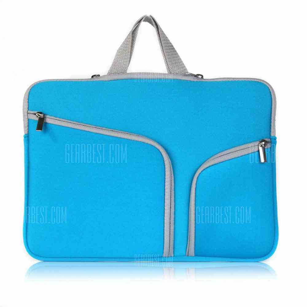 offertehitech-gearbest-Wkae Lycra Fabric Multi Pockets Zipper Style Laptop Sleeve Bag 13 Inch