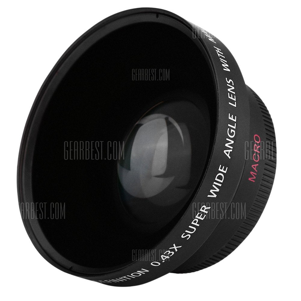 offertehitech-gearbest-0.43X 62MM Wide Angle Macro Camera Lens