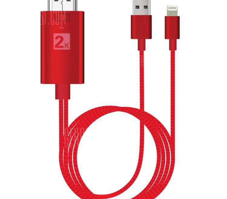 offertehitech-gearbest-8 Pin to HDMI Adapter HD TV Cable 2m