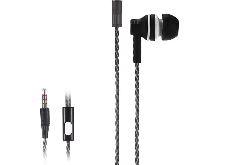 offertehitech-gearbest-A21 Universal 3.5mm Twisting In-ear Stereo Earphones