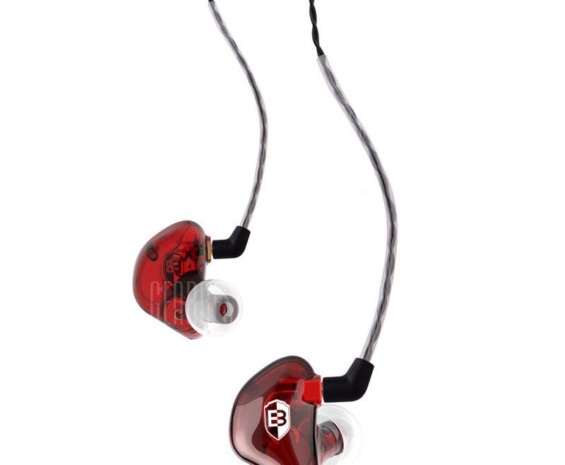 offertehitech-gearbest-BASN BsingerBC100 Headphones with MMCX Detachable Cable Noise Cancelling In-Ear Monitor Earphones