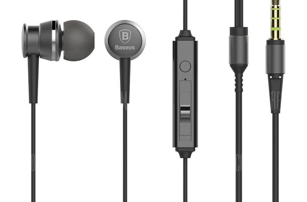 offertehitech-gearbest-Baseus EL - 01 In-ear 3.5MM Stereo Earphones