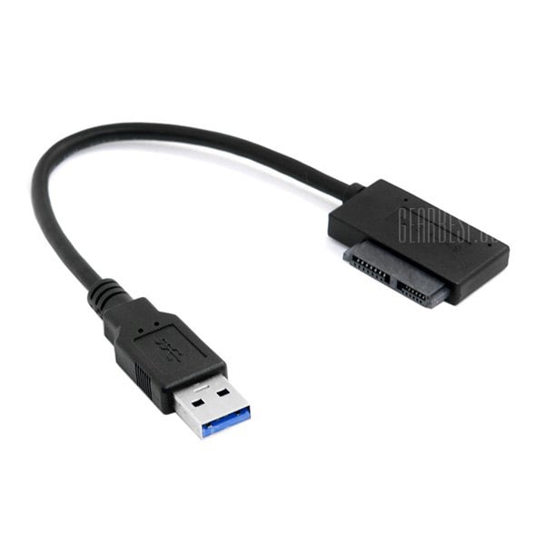 offertehitech-gearbest-CY U3 - 381 USB 3.0 to Slimline SATA13P Cable