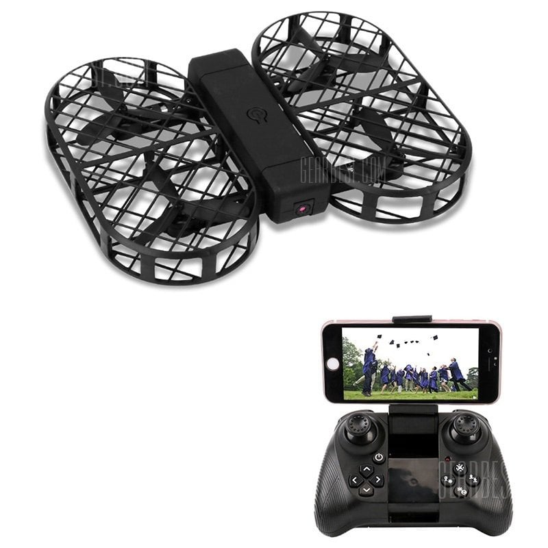 offertehitech-gearbest-Dwi Dowellin D7 Foldable RC Drone WiFi Camera