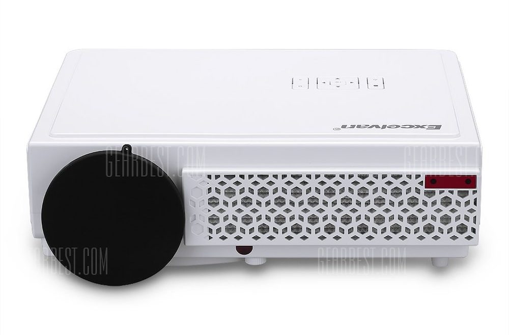 offertehitech-gearbest-Excelvan 96+ Native 1280*800 support 1080p Led Projector White UK PLUG
