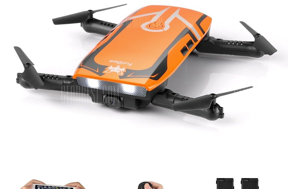 offertehitech-gearbest-FuriBee H818 6 Axis Gyro Remote Control Quadcopter 2.0MP WiFi Camera 2 Batteries