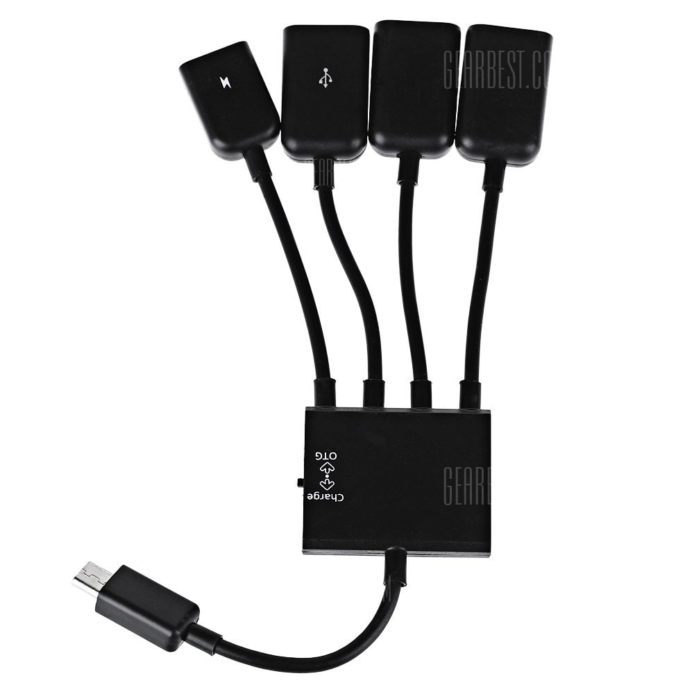offertehitech-gearbest-GT - 130 High Quality Four Ports Micro USB OTG Hub Cable for Samsung Galaxy Note 1 2 3 i9100 9220 9300