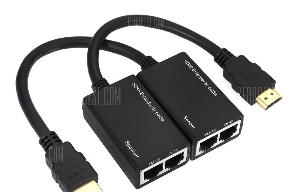 offertehitech-gearbest-HDMI Receiver Extender over Cat5e / 6 Cable