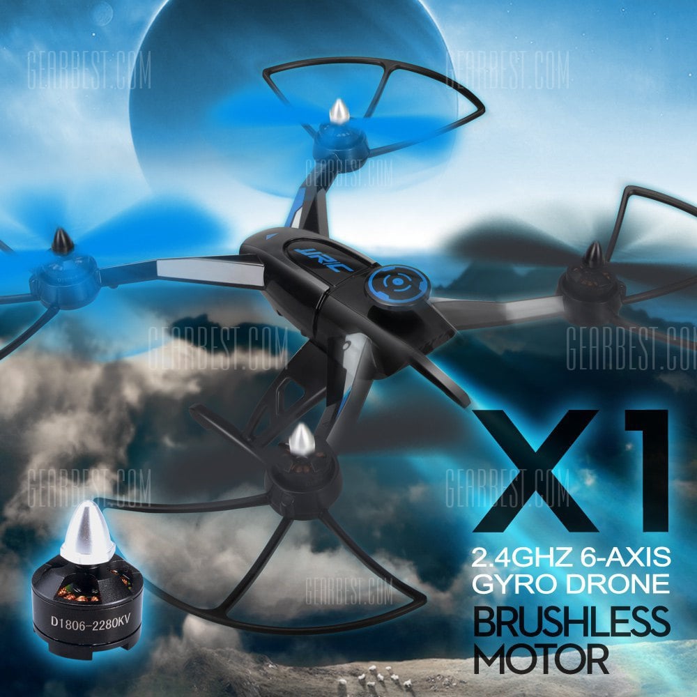 offertehitech-gearbest-JJRC X1 2.4G 4 Channel 6 Axis Gyro Remote Control Quadcopter with Brushless Motor RTF