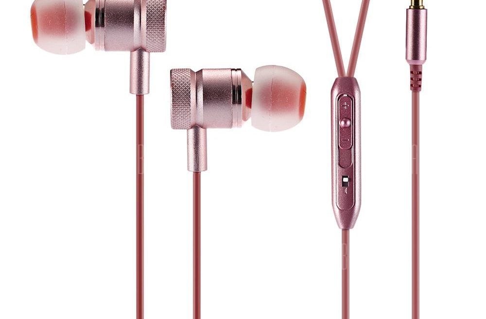 offertehitech-gearbest-KDK - 203 Metal In-ear Stereo Earphones