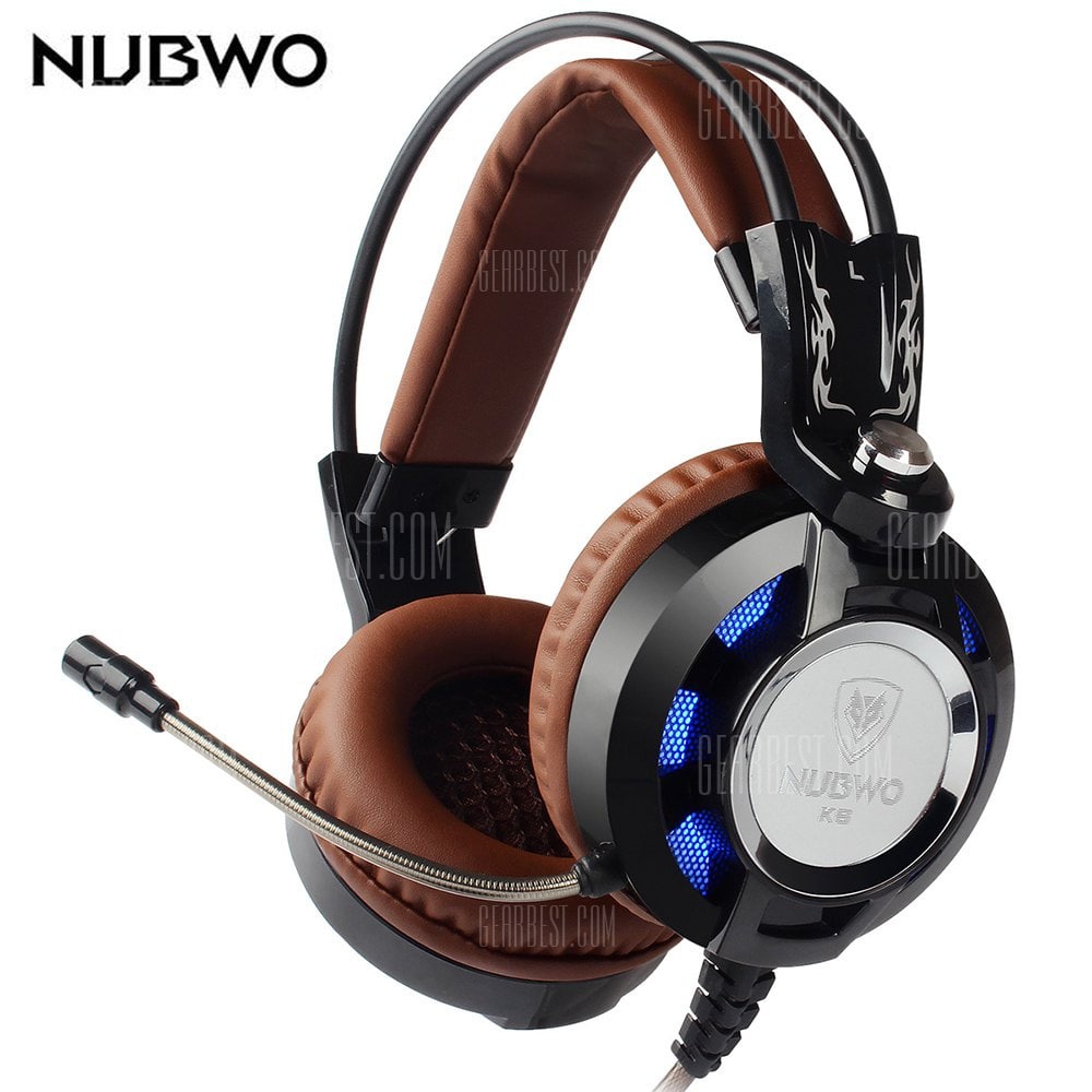 offertehitech-gearbest-NUBWO K6 Stereo Over Ear Gaming Headset with Mic LED