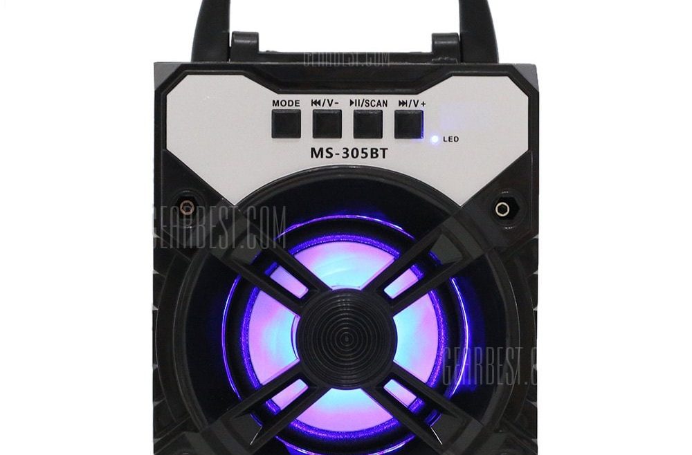 offertehitech-gearbest-Redmaine MS - 305BT Bluetooth Speaker with LED Lights