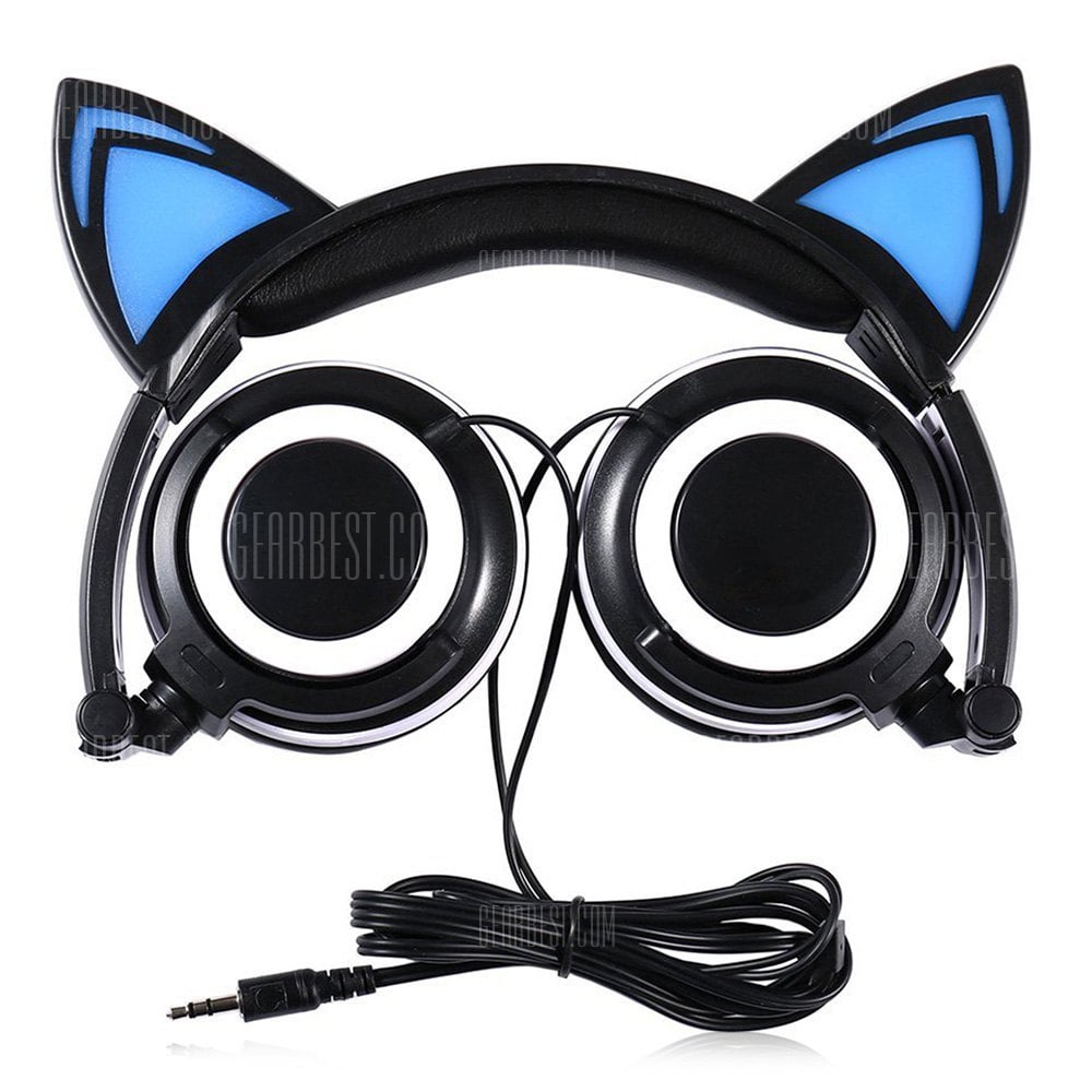 offertehitech-gearbest-SENKAMA Glowing Blinking Wired Headphone