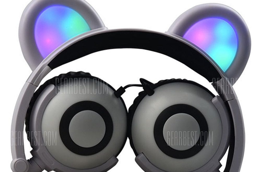 offertehitech-gearbest-SENKAMA Noise Reduction Cartoon LED Light Headphones