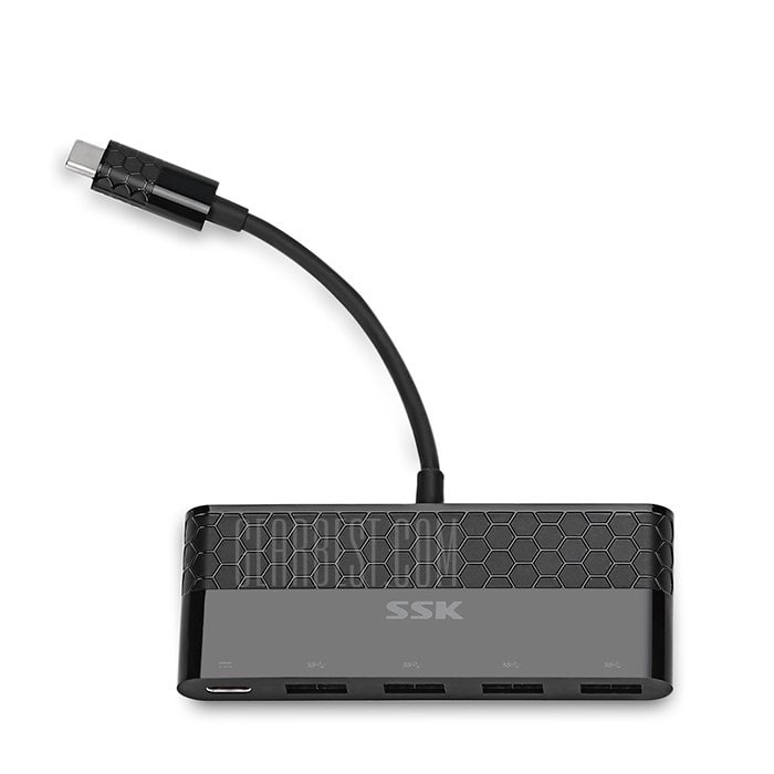 offertehitech-gearbest-SSK SHU - C100 4 Port USB-C Hub Type-C Portable Splitter