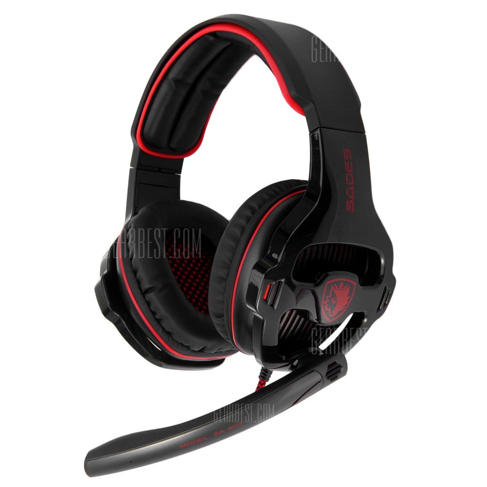 offertehitech-gearbest-Sades SA  -  903 Stereo 7.1 Surround Pro USB Gaming Headset with Mic Headband Headphone for PC Laptop