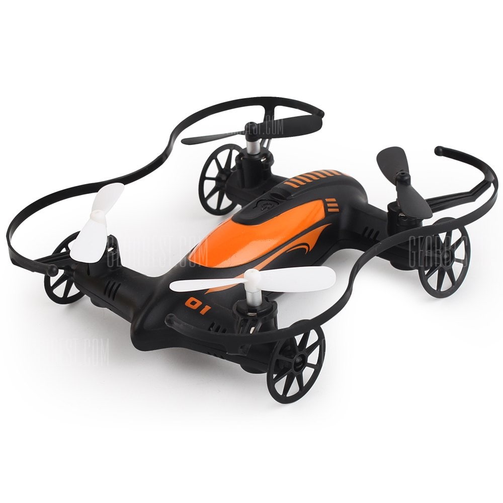 offertehitech-gearbest-TK115 Mini Fly Car 2 in 1 RC Drone Altitude Hold Quadcopter