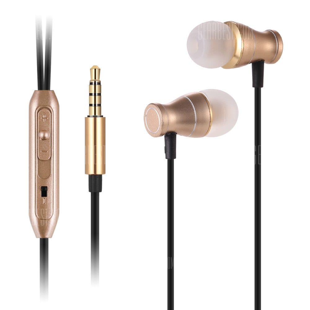 offertehitech-gearbest-Trumpet Shape HiFi Super Bass In-ear Noise Cancelling Earphones