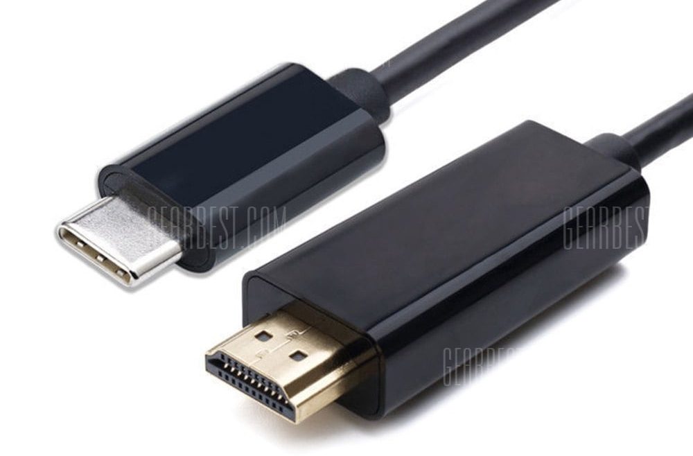 offertehitech-gearbest-USB 3.1 Type-C Male to HDMI Male Cable 1.8M