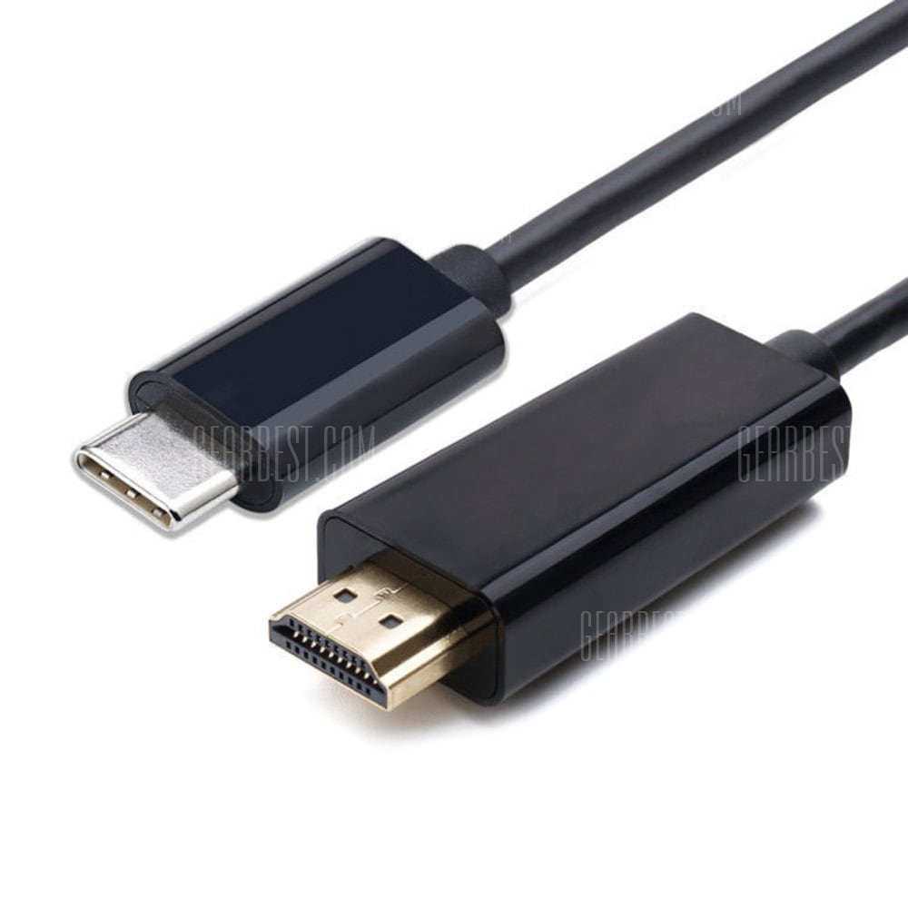 offertehitech-gearbest-USB 3.1 Type-C Male to HDMI Male Cable 1.8M