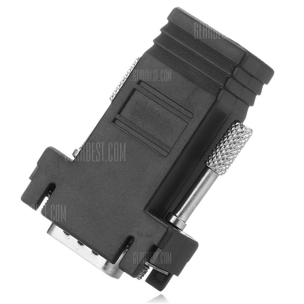 offertehitech-gearbest-VGA Male to RJ45 Female Adapter Coupler Connector