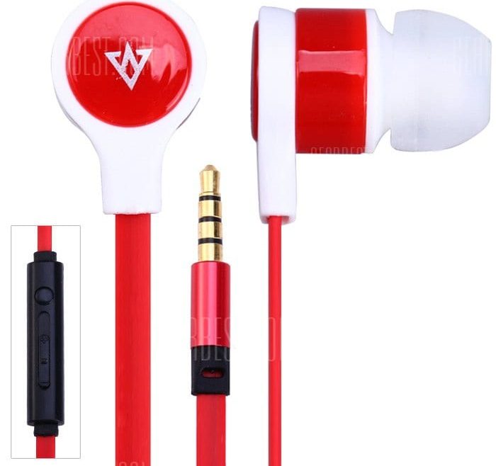offertehitech-gearbest-VYKON MK-400 In-Ear 3.5mm Earphone Microphone Earbud Stereo Bass Headphone for iPhone / Samsung / iPad / iPod / Laptop / Mobile Phone