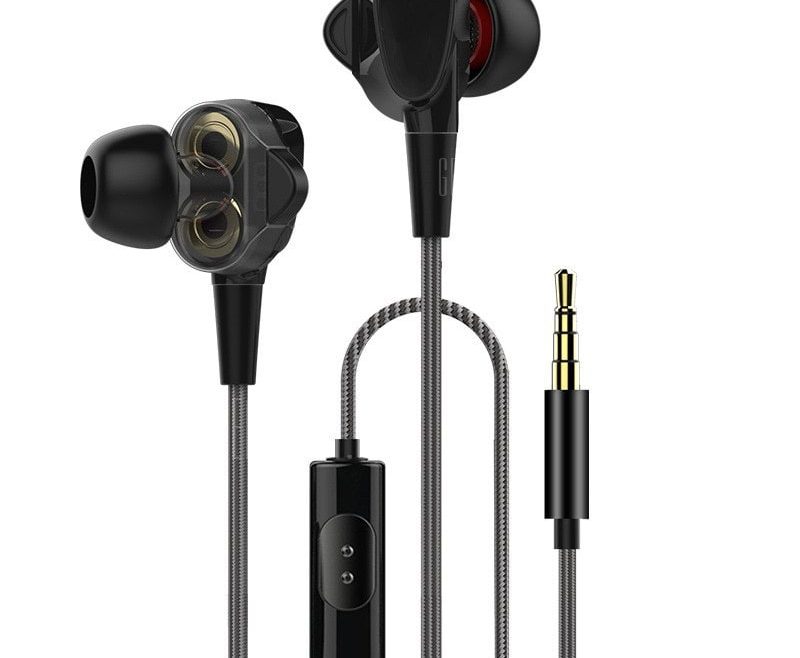 offertehitech-gearbest-WS60 Double Dynamic HiFi Stereo Earphones