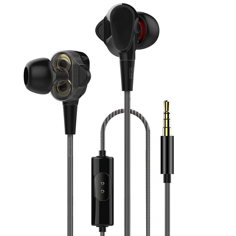 offertehitech-gearbest-WS60 Double Dynamic HiFi Stereo Earphones