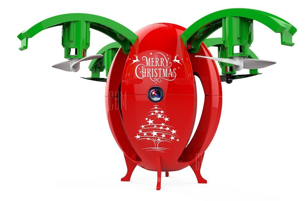offertehitech-gearbest-YUXIANG 668 - A6HW Christmas EGG Foldable Quadcopter RTF