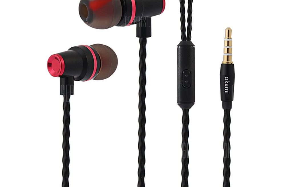 offertehitech-gearbest-okami Oka - 601 Wired Headphones Earbuds