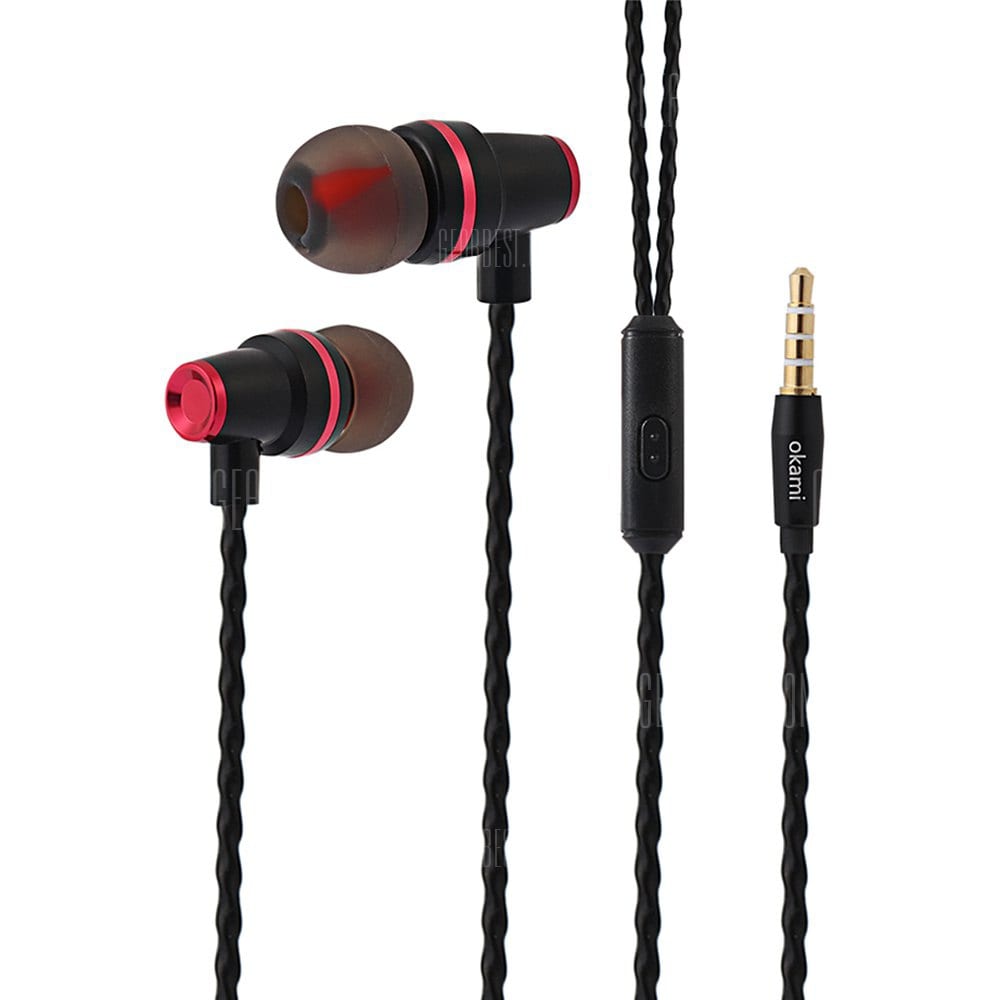 offertehitech-gearbest-okami Oka - 601 Wired Headphones Earbuds