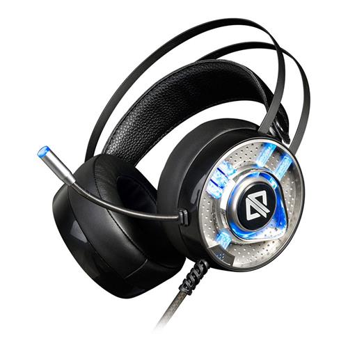 offertehitech-Ajazz AX360 Gaming Headphones with Mic RGB Light USB 3.5mm Audio Jack - Black