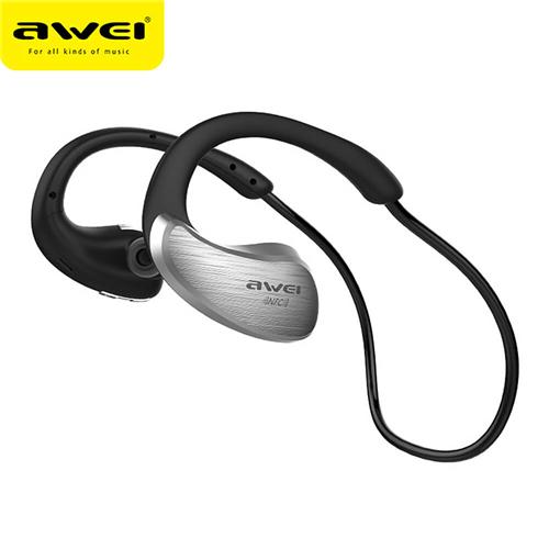 offertehitech-Awei A885BL Sport IPX4 Waterproof Wireless Bluetooth Headphone Earphone With NFC - Grey
