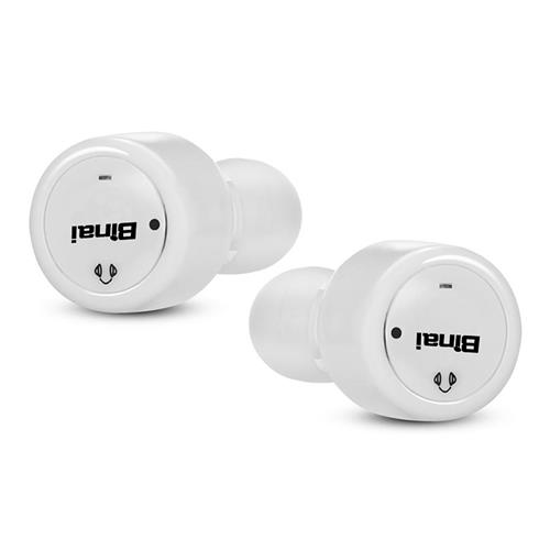 offertehitech-Binai V1T Wireless Bluetooth Stereo Dual Headphones with Mic Charging Box - White