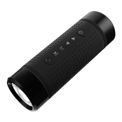offertehitech-Jakcom OS2 Bluetooth Speaker IP56 Water-resistant with 5200mAh Power Bank Bike Mount LED Light - Black