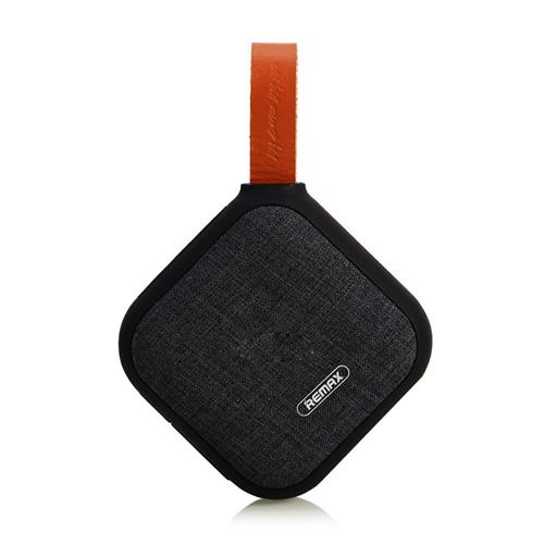 offertehitech-Remax RB-M15 Fabric Bluetooth Speaker HD/HiFi/NFC/TF 5W Bass Loudspeaker 3D Surround - Black